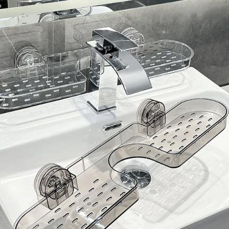 Suction Cup Bathroom Storage Rack