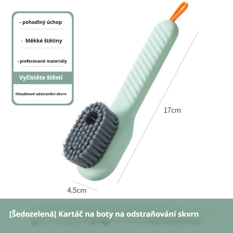 Speciální profesionální tekutý kartáč na čištění bot, měkké štětiny nepoškozují