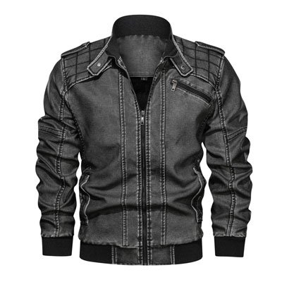 기모안감 파일럿 가죽 자켓