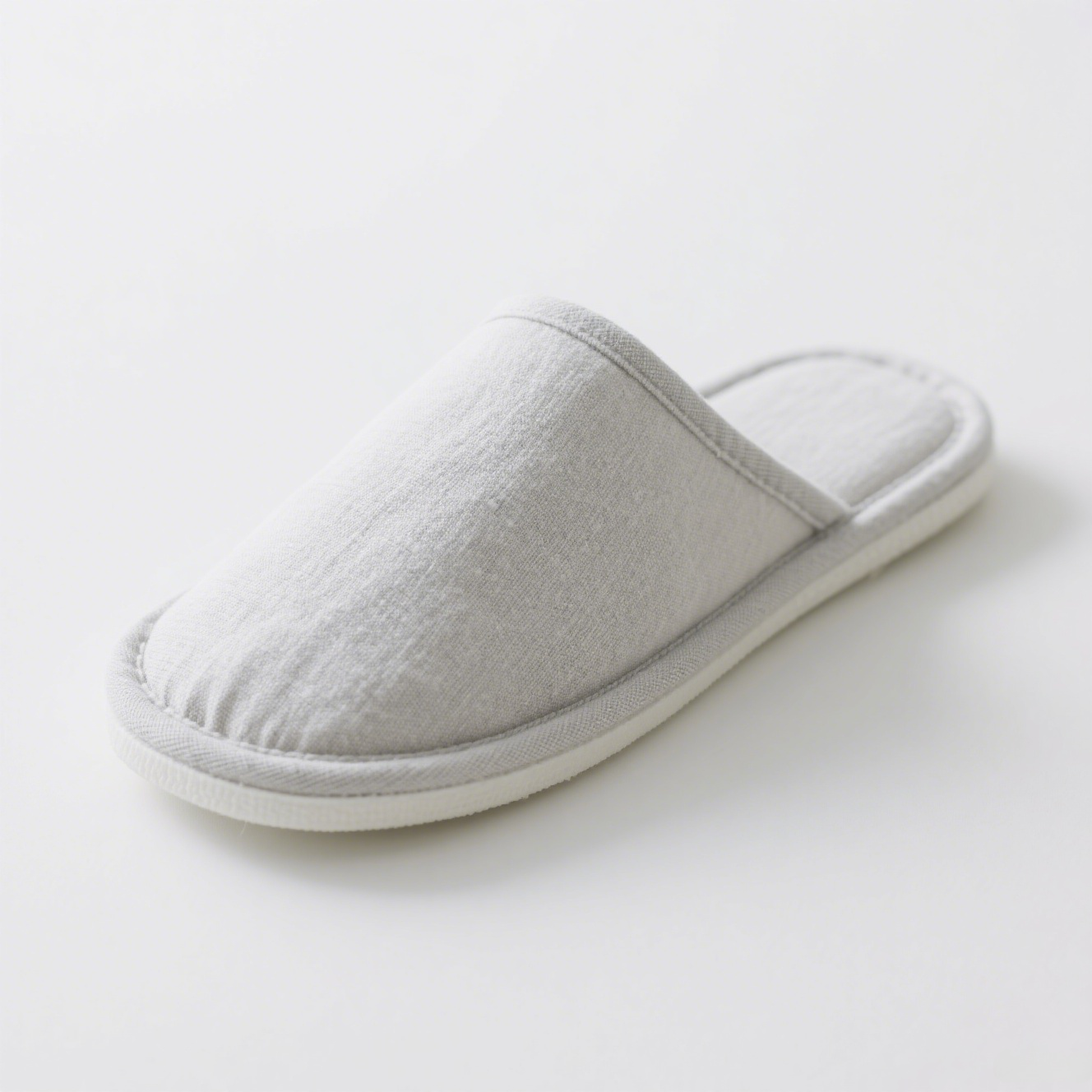 軽量で快適なコットンリネン使い捨てスリッパ（10足セット）