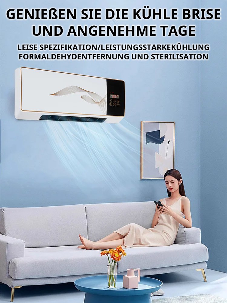 Effiziente Kühlung durch wandmontierte Ventilatoren für mobile Klimaanlagen