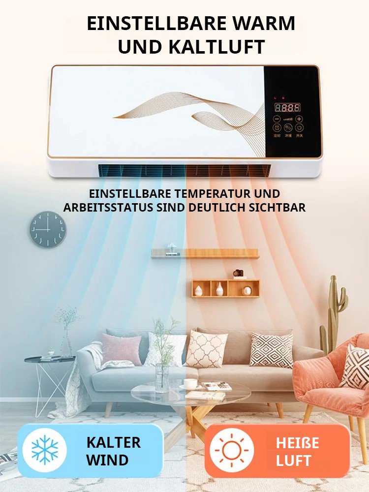 Effiziente Kühlung durch wandmontierte Ventilatoren für mobile Klimaanlagen