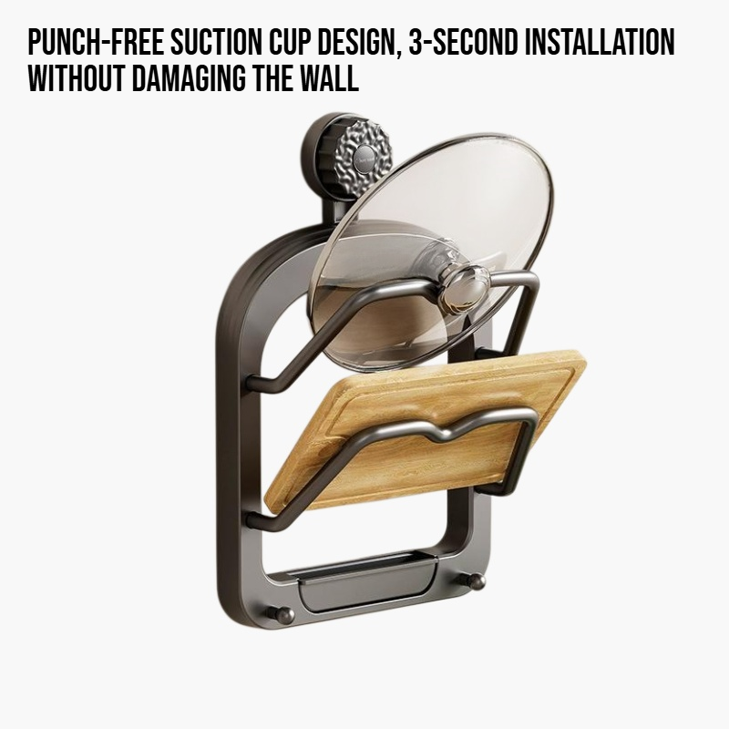 Wall mounted kitchen rack