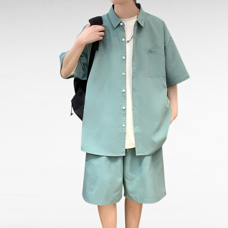 無地半袖シャツスーツ