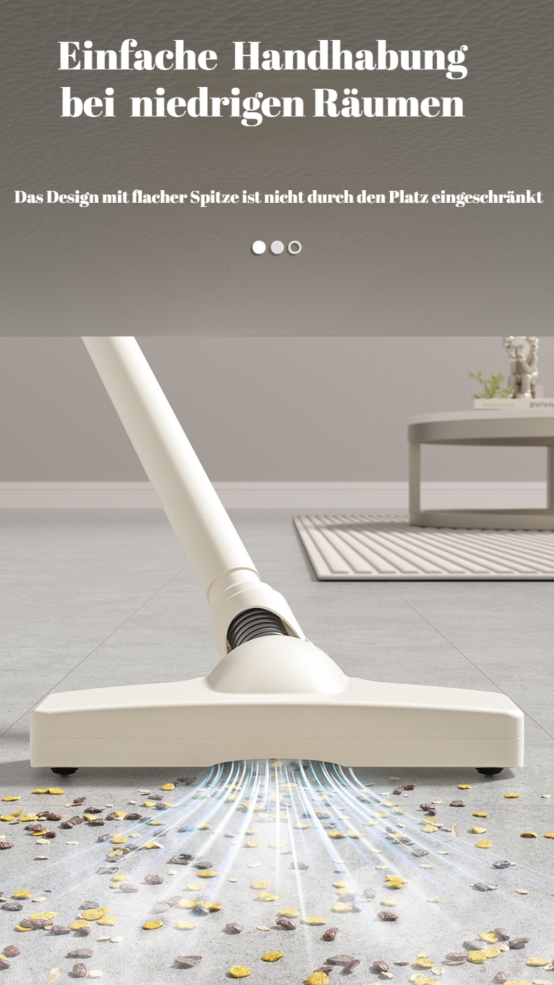 Flexibler Staubsauger mit ergonomischem Griff