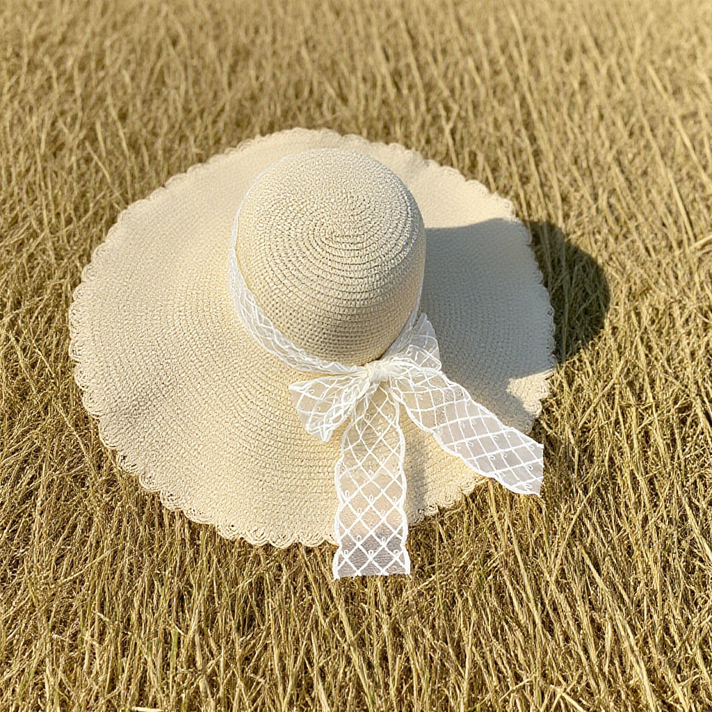 オシャレでナチュラルなリゾートスタイル帽子