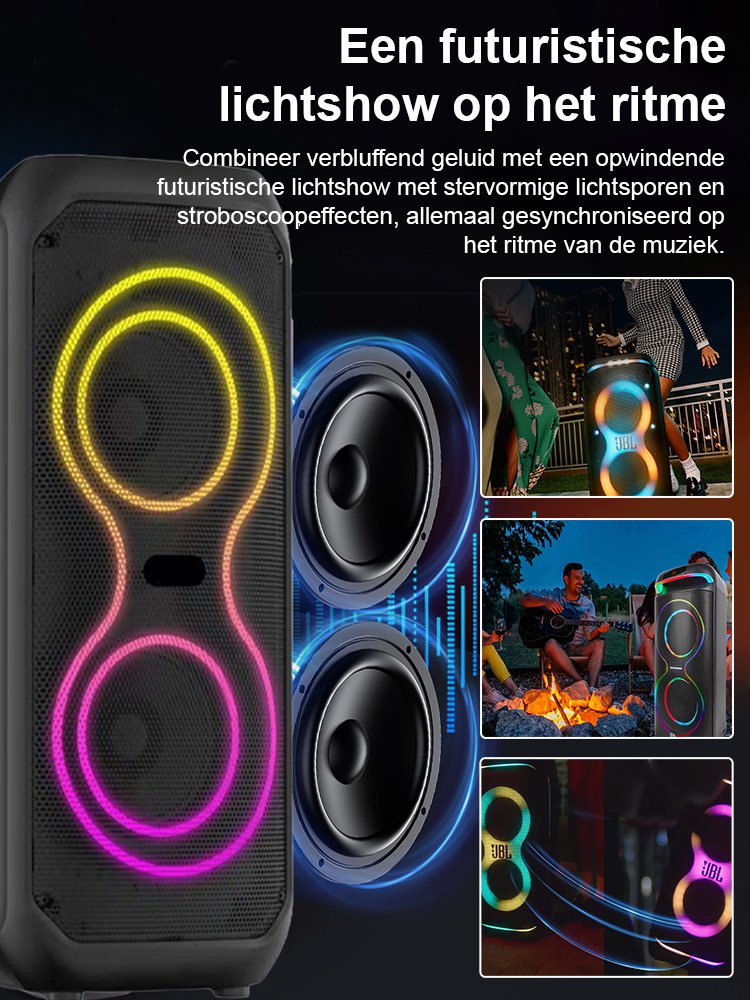 【Microfoon verzenden】Draadloze Bluetooth-luidspreker met diepe bas