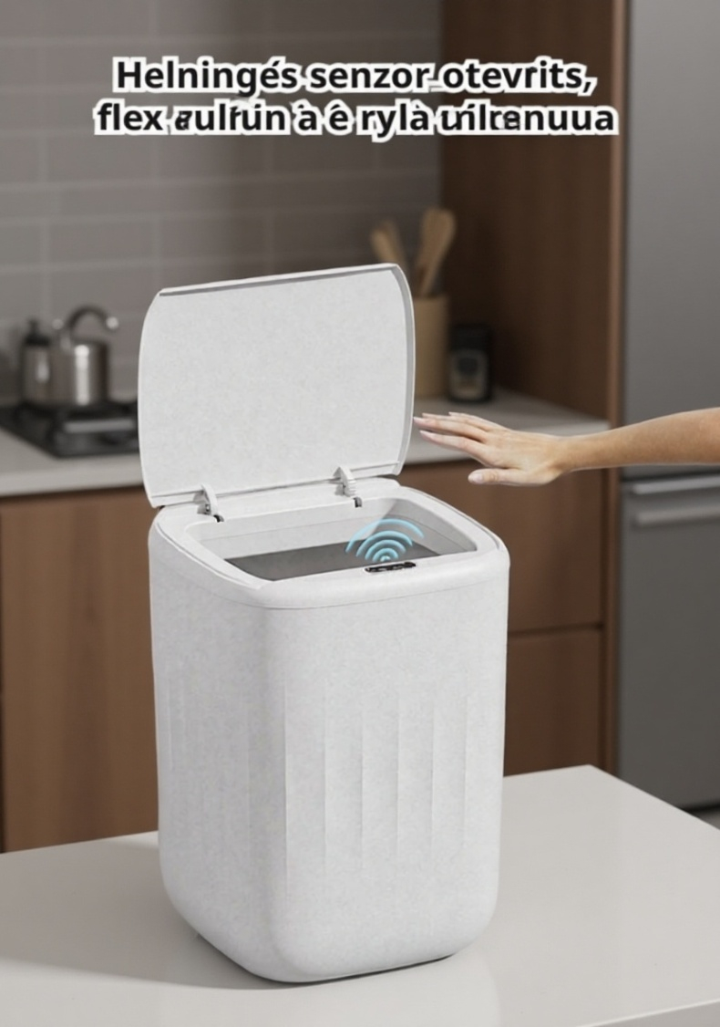 Automatický senzorový odpadkový koš s těsněním, dobíjecí baterie