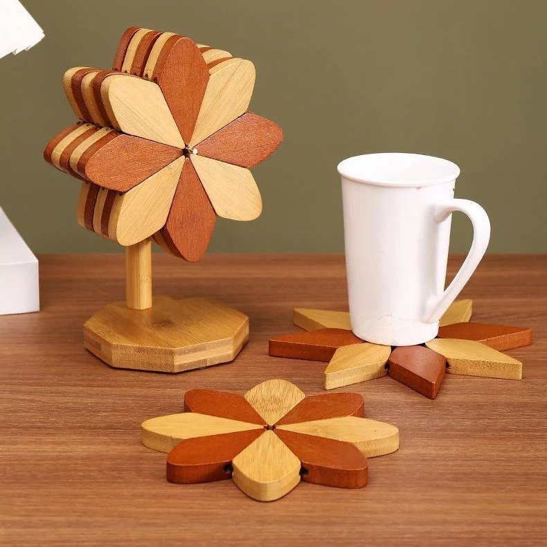 樹竹餐墊實木杯墊隔熱墊