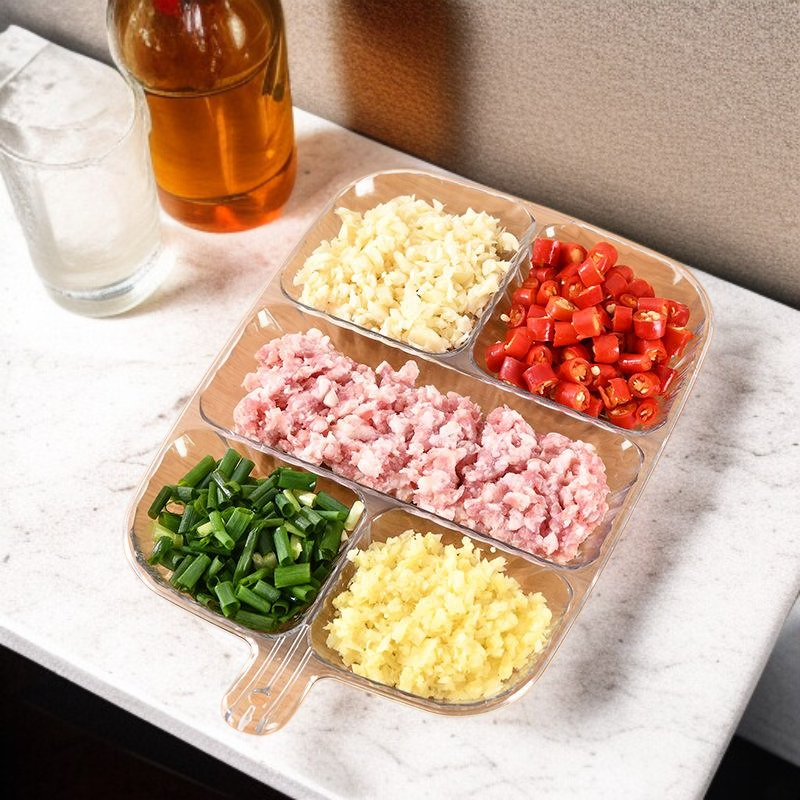 주방 반찬 스플릿 접시