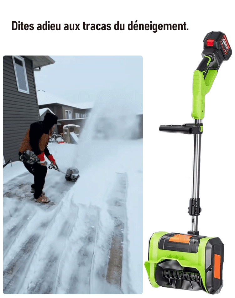 Souffleuse à neige à batterie au lithium importée du Japon