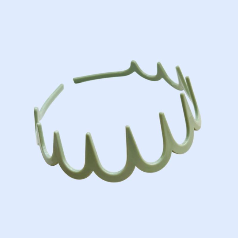 波状の歯付きヘッドバンド