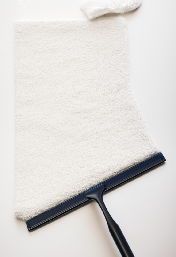 浴室鏡用亜鉛合金製ガラスワイパー