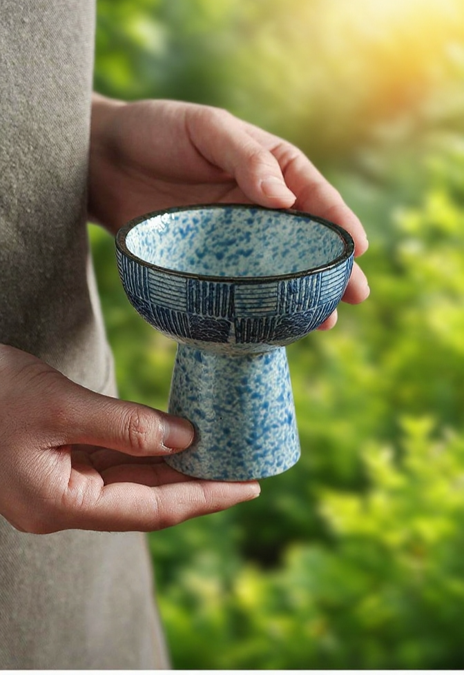 다양한 디저트 플레이팅 허풍 하이풋 그릇