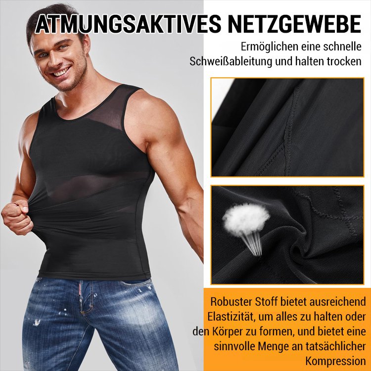 Herren Bauchweg Mieder Tanktop