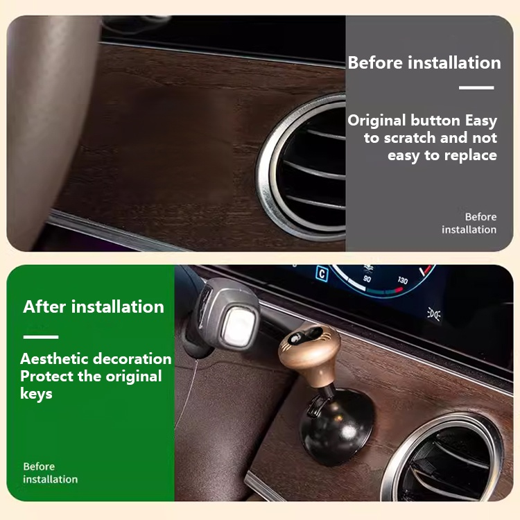 Keyless car start lever