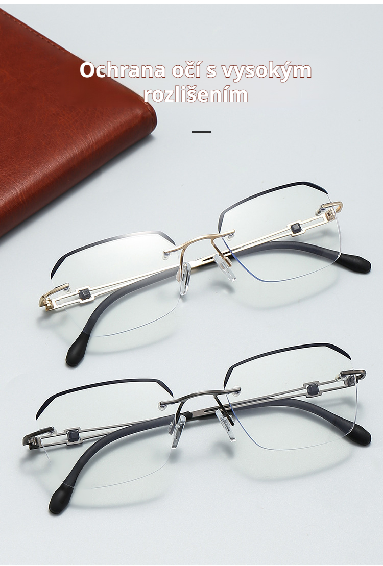Ultra HD křišťálové brýle na čtení detailní pohled