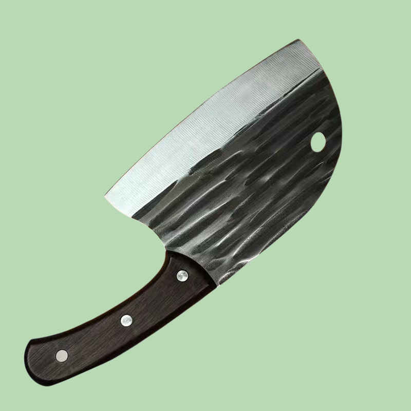 سكين مطبخ يدوية مطروقة يدويًا لقطع رؤوس السمك