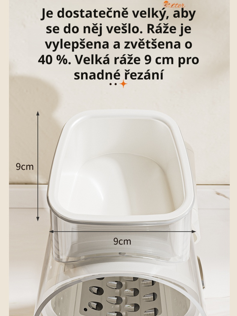  Multifunkční kráječ zeleniny, úspora času a námahy, snadno odnímatelný