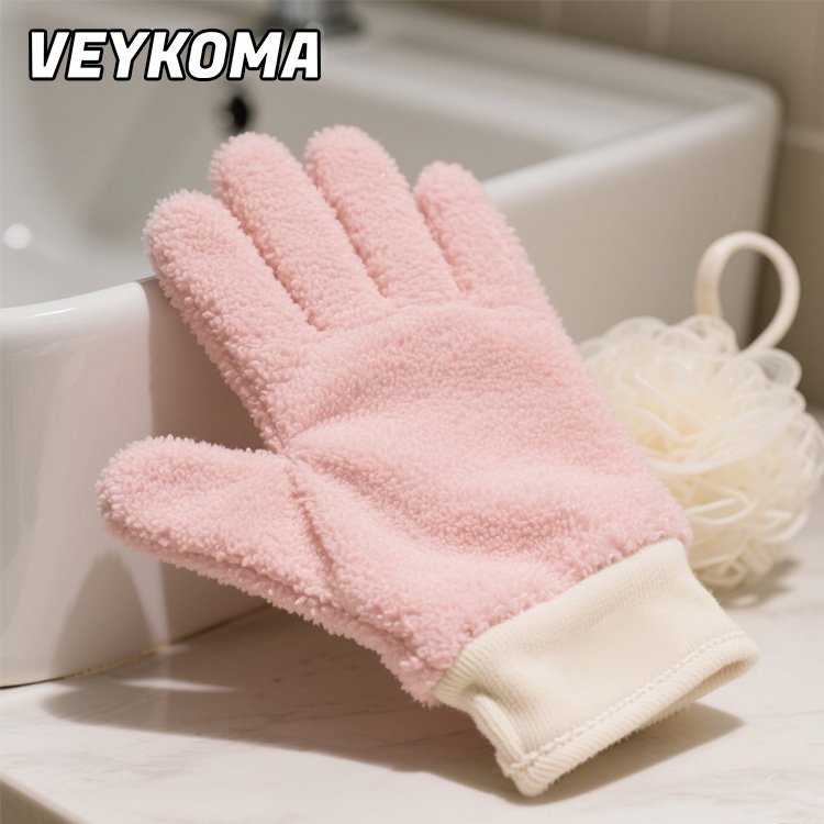 목욕 장갑, 5개 손가락 목욕 타월, 목욕 타월