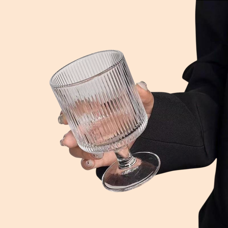 ホットワイン用クリスマスカクテル向けひまわりデザインワイングラス