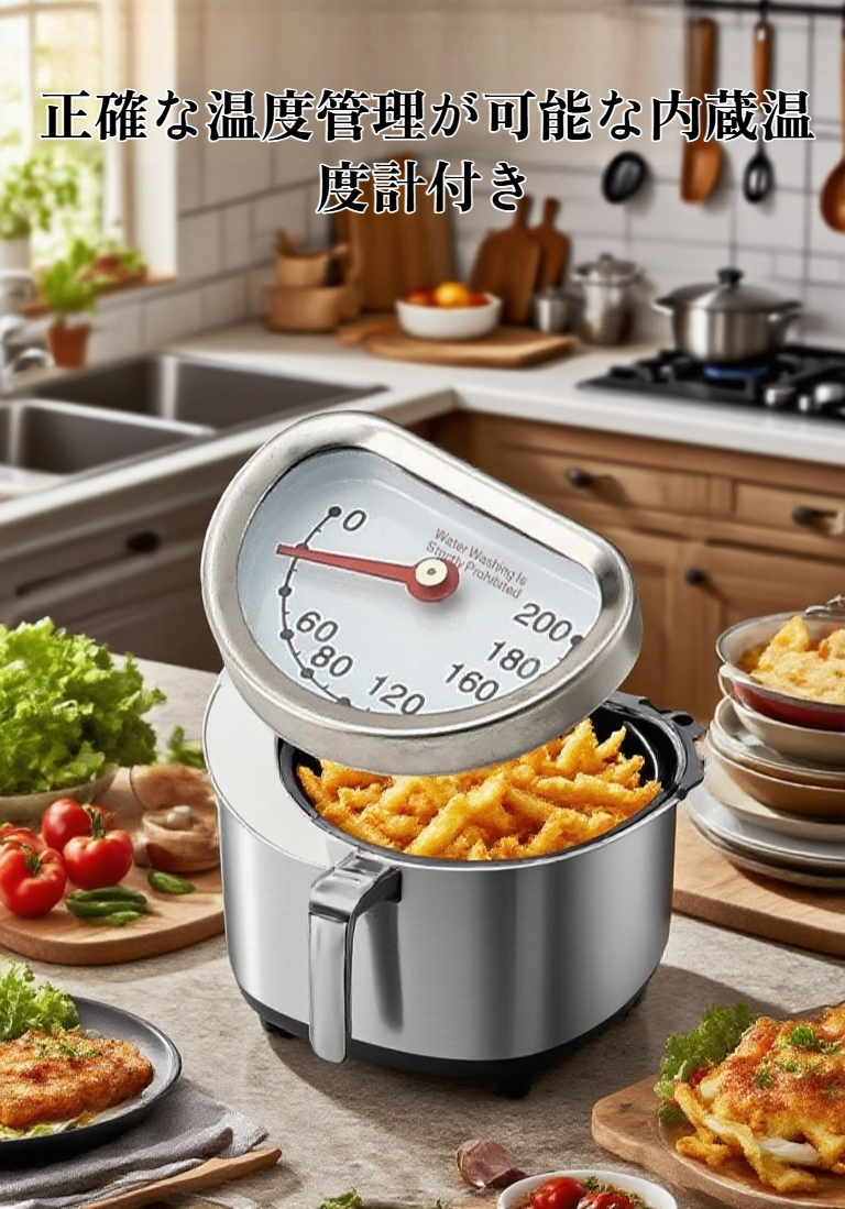 家庭用フライヤーで揚げ物調理