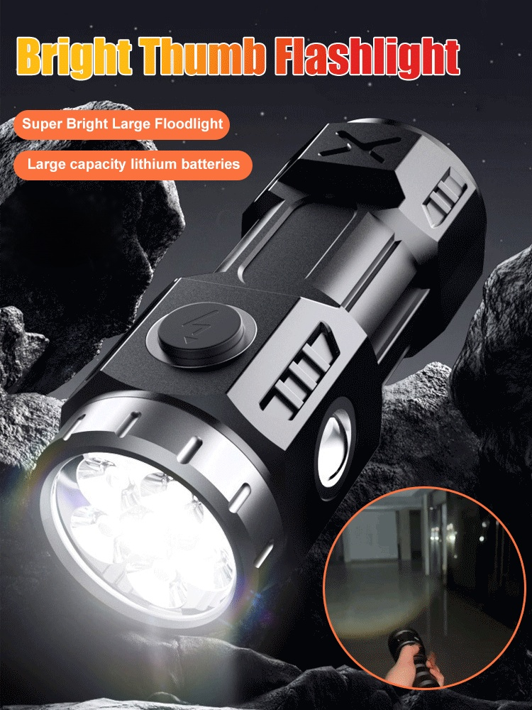 Frog Eye Lens] Bright Thumb Flashlight