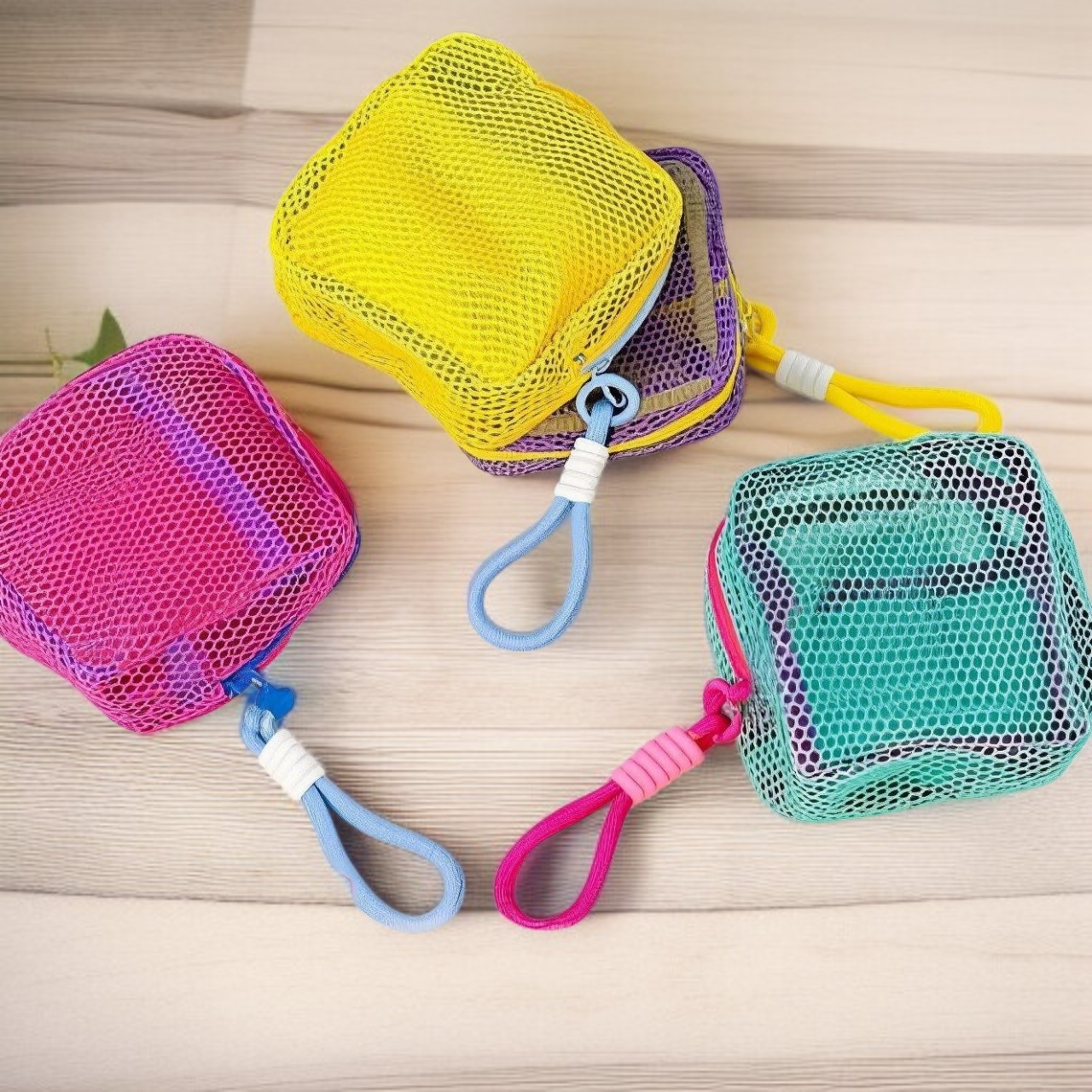 대용량 망사 여행 수납 가방 전체 이미지