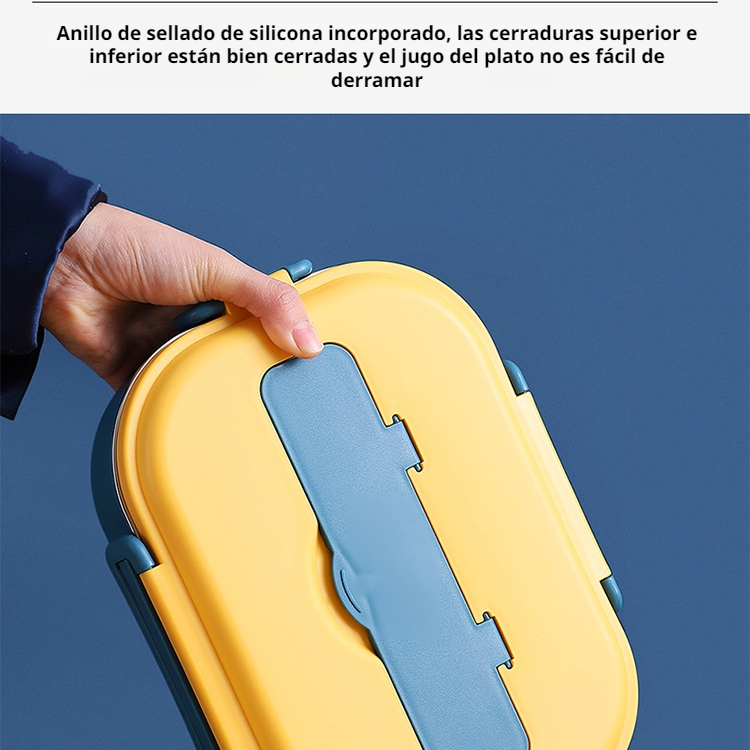 Lonchera sellada con aislamiento de acero inoxidable