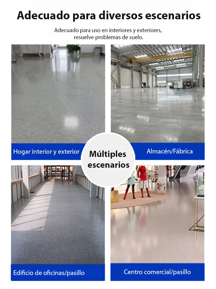 【Enviar agente de curado】Pintura para pisos de arena de  colores epoxi imitación mármol.