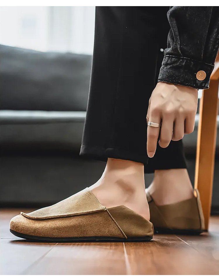 حذاء جلدي رجالي بتصميم كلاسيكي عصري