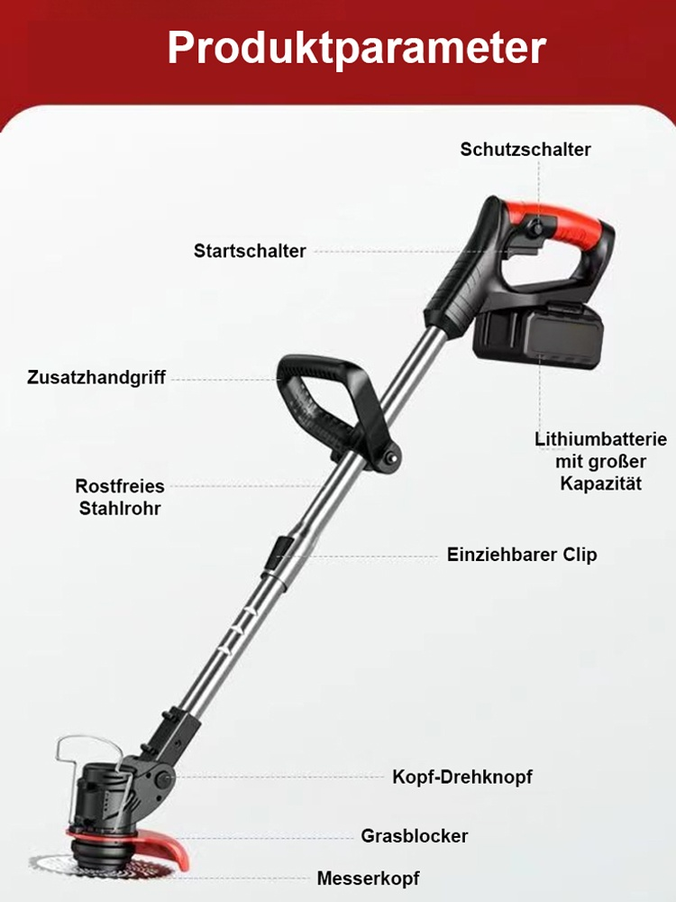 Kleiner elektrischer Rasenmäher