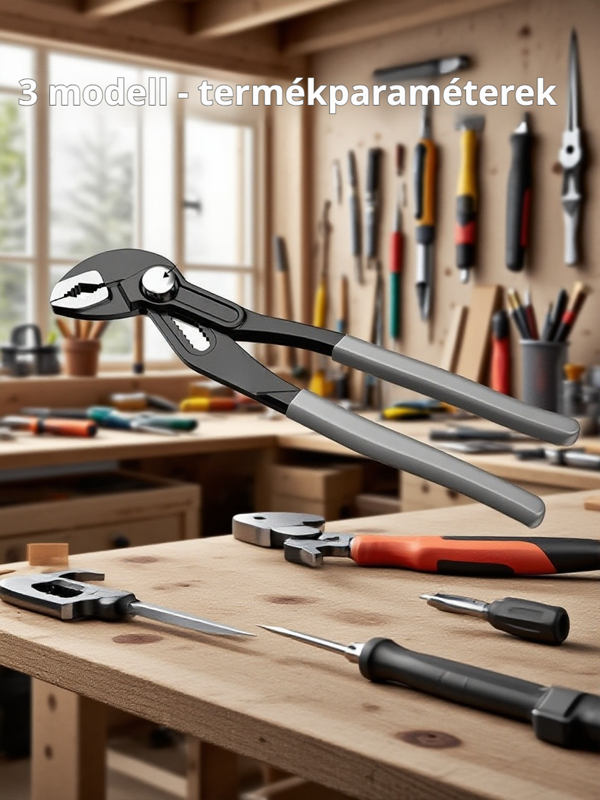 Univerzális csavarkulcs vízpumpa fogó, gyors állítású háztartási szerszám