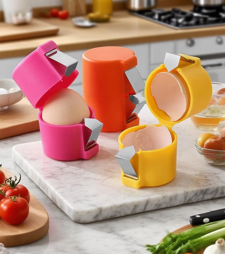 簡単に卵を割れるキッチンツール