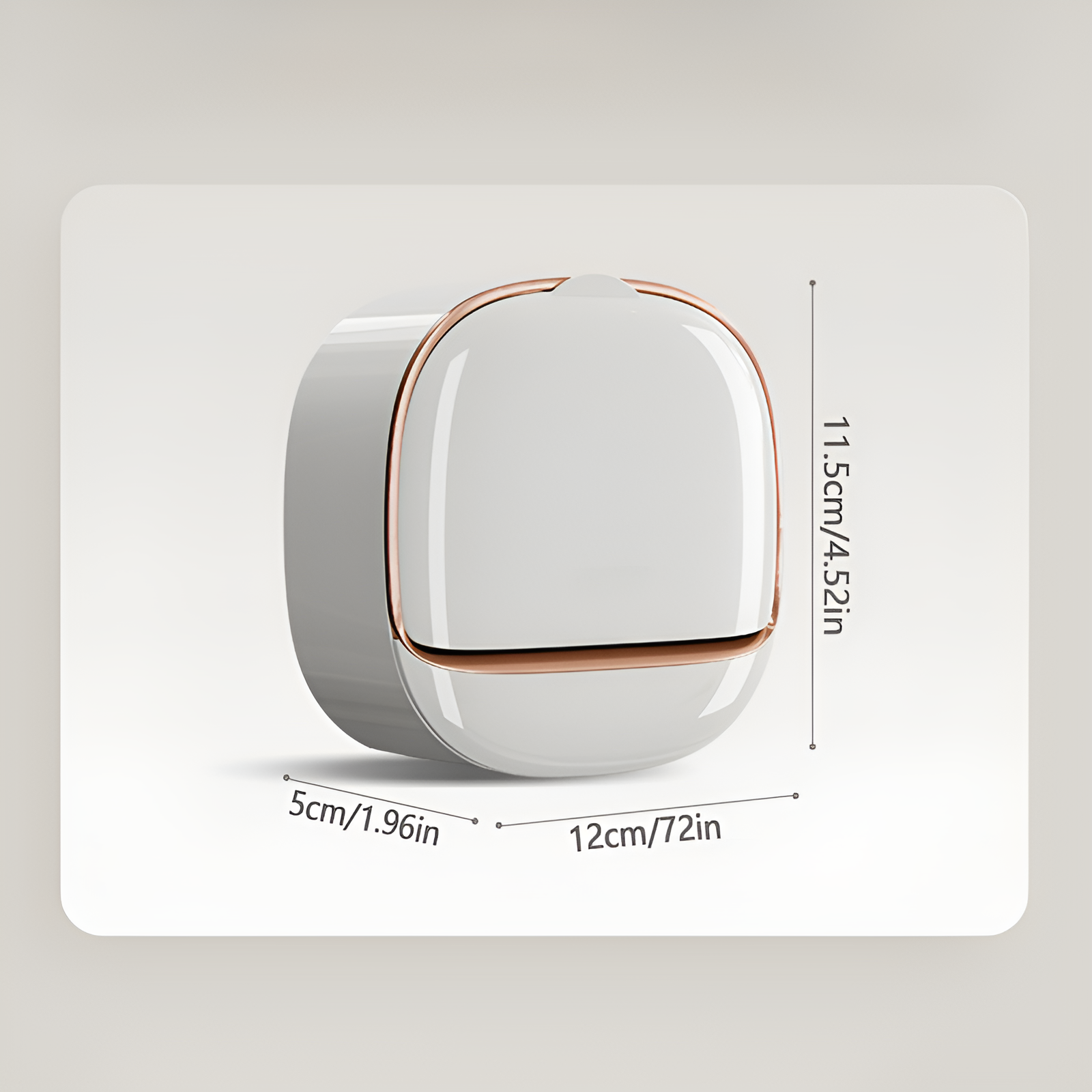 壁掛けできる高級石鹸箱の設置イメージ