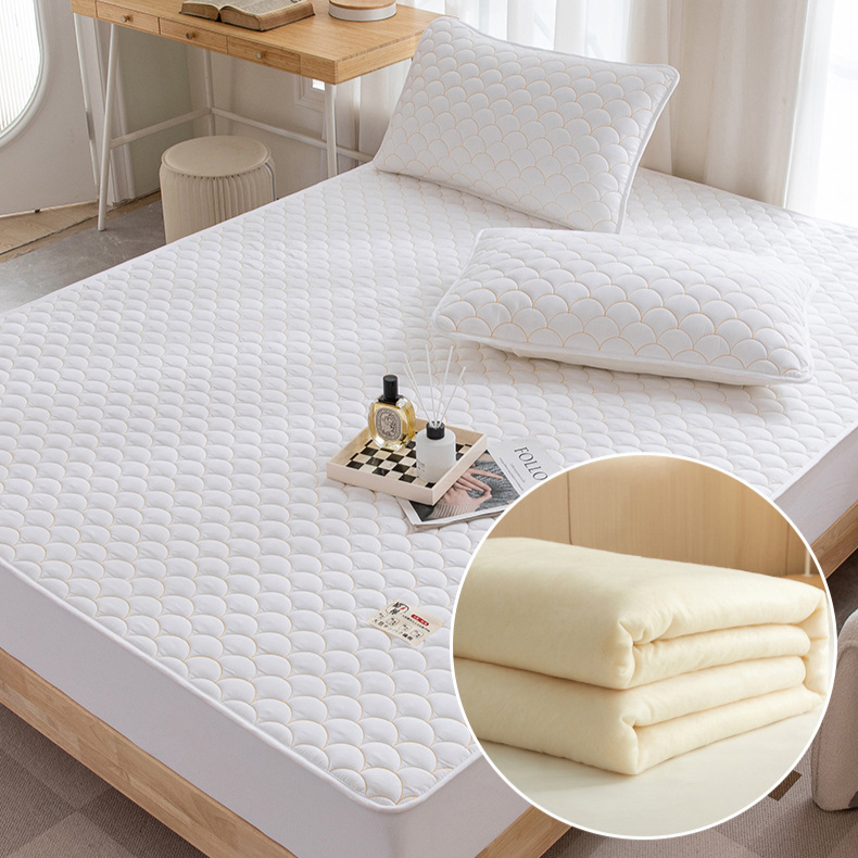 洗われた綿のベッドシーツのベッドシーツの大豆繊維の満ちる世帯のスリップ防止通気性