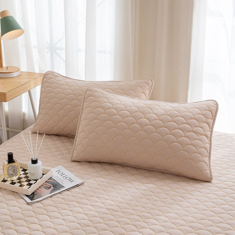 洗われた綿のベッドシーツのベッドシーツの大豆繊維の満ちる世帯のスリップ防止通気性