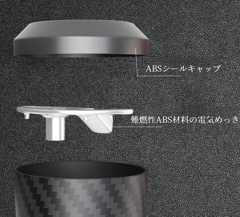 多機能灰皿のフタ開閉シーン