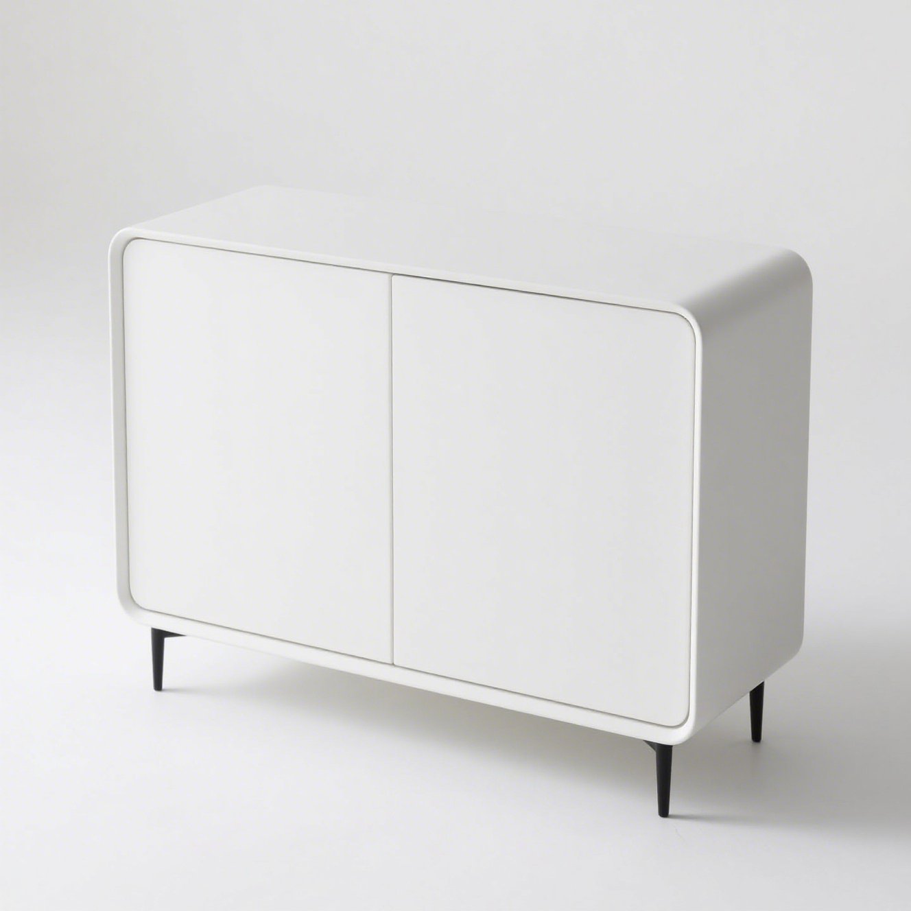 白色实木收纳柜