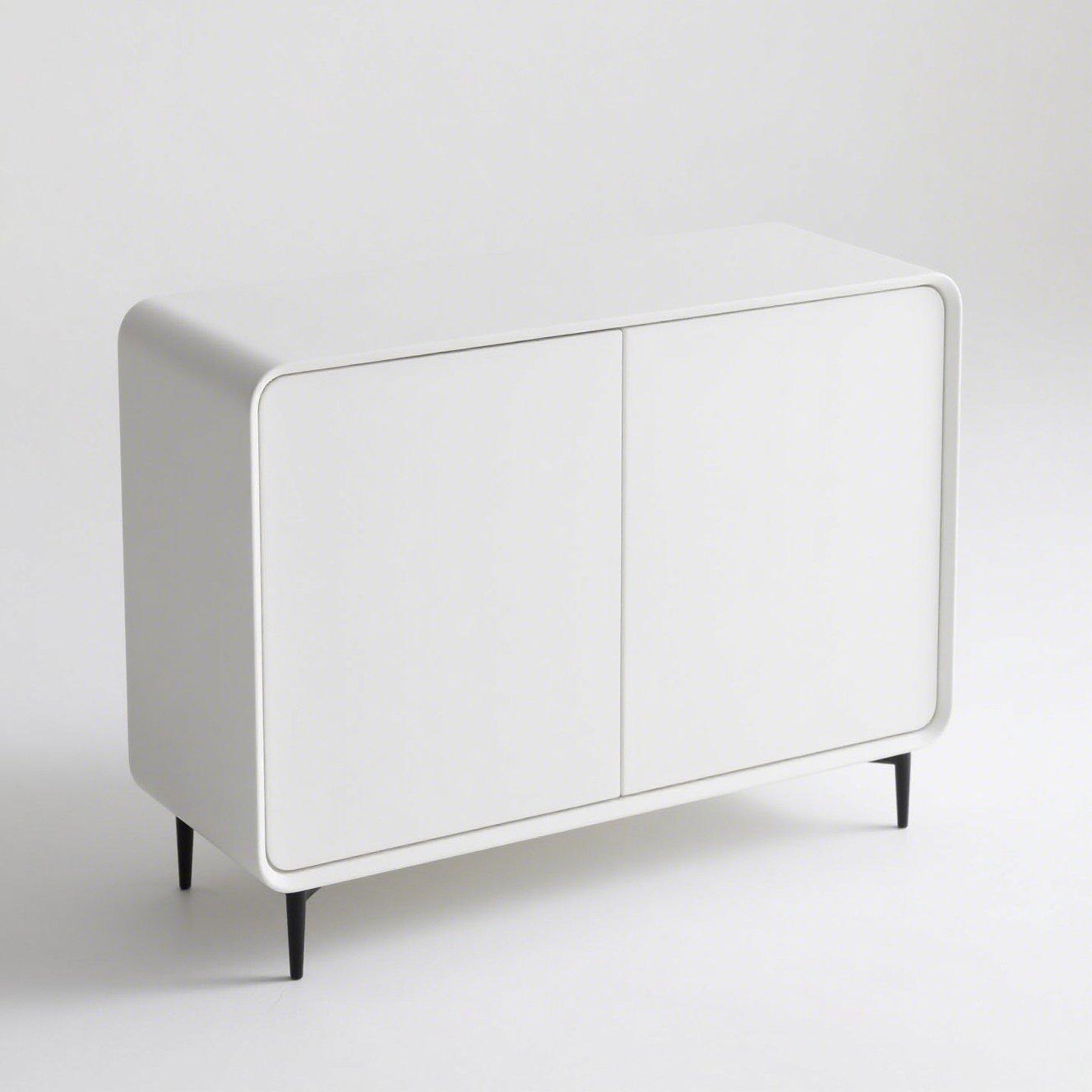 白色实木收纳柜