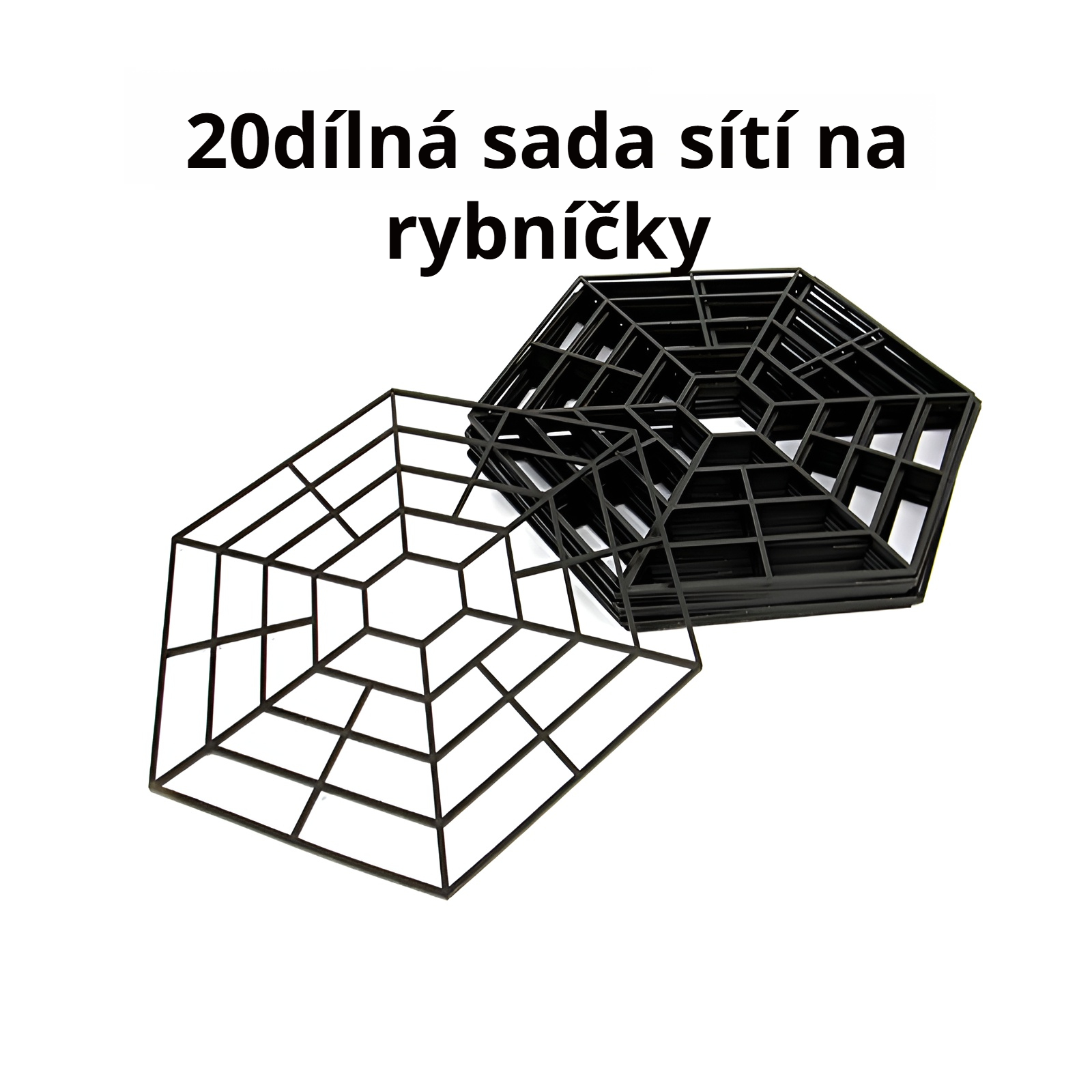 Šestihranná ochranná síť instalovaná v jezírku