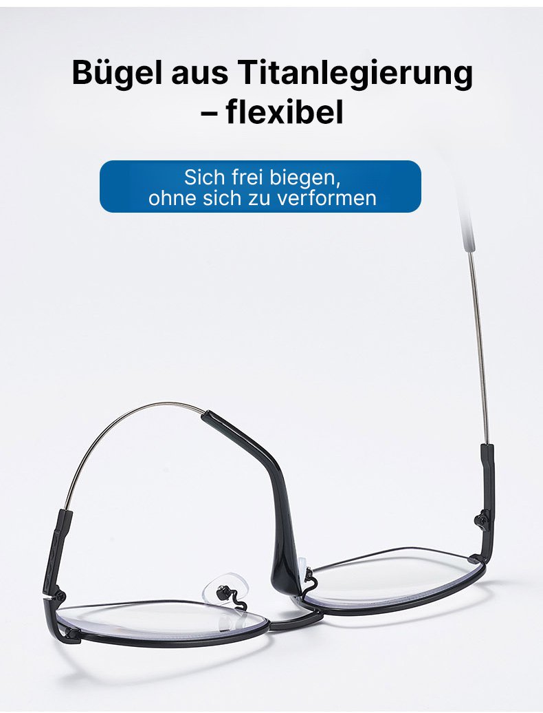 Hochwertige Großrahmenbrille für alterssichtige Brillenträger