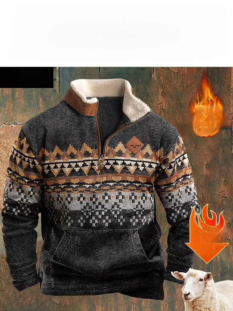 Neuer Stil Herbst und Winter Lammwolle Sweatshirt