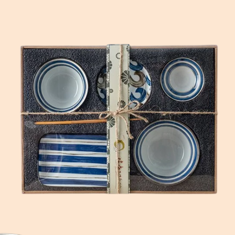 ボウル、プレート、お皿の6点ギフトボックスセット