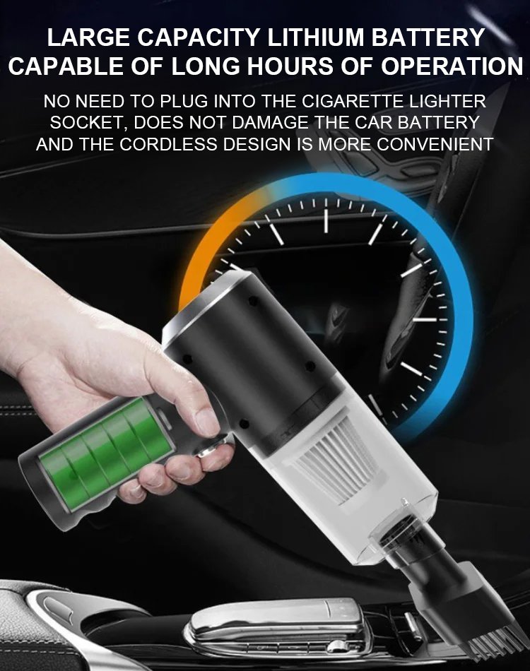Handheld Car Vacuum Cleaner with Blowing and Suction Functions