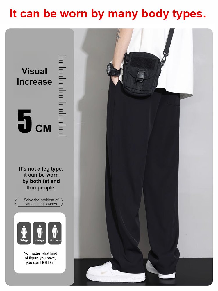 High quality real ice silk loose casual pants