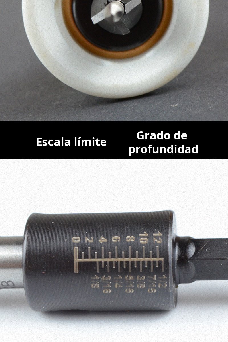 Herramienta de precisión para taladrar y avellanar madera