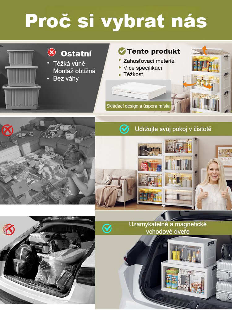 Skládací skříň bez instalace