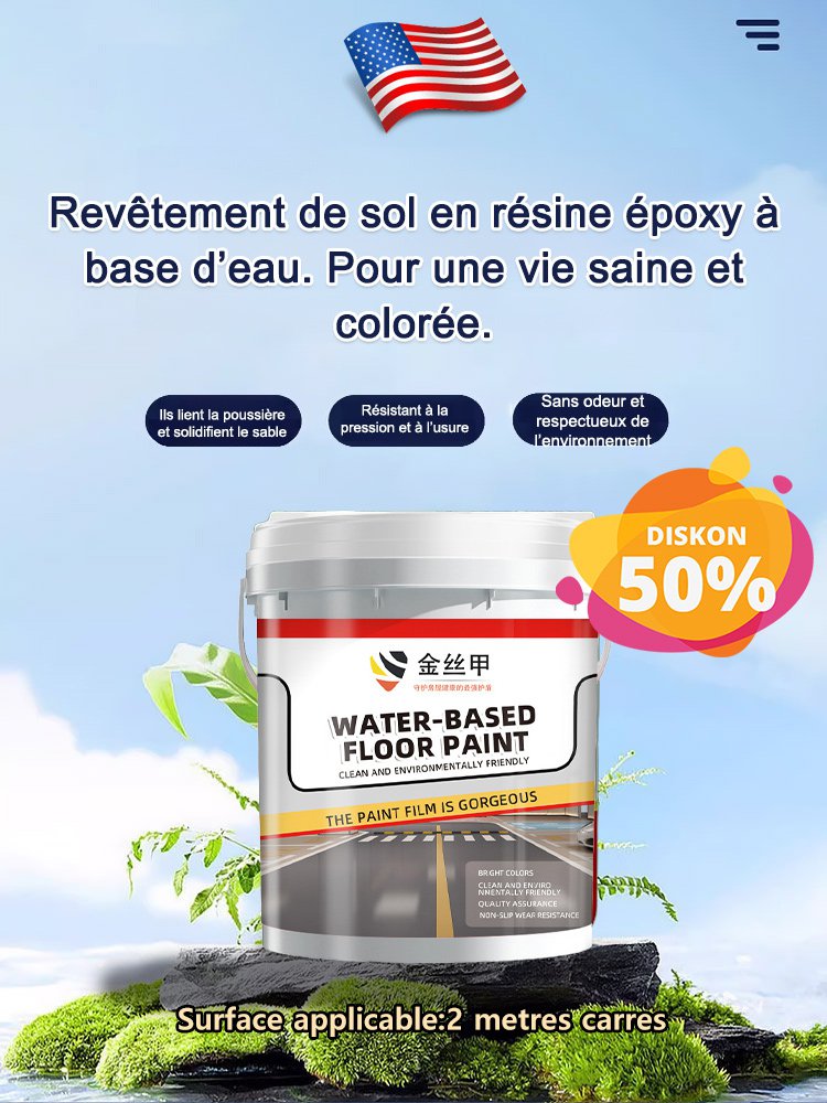 Peinture de sol époxy à base d'eau