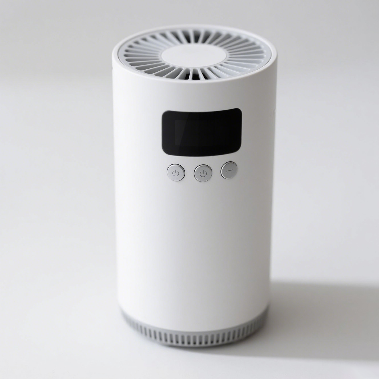 Purificador de aire doméstico con filtro inteligente en sala de estar